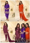 Beads By Sayuri Chinon Silk Ladies Readymade Suits Wholesale Market In Surat
